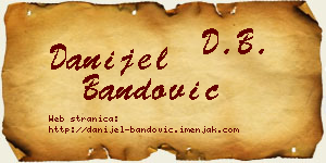 Danijel Bandović vizit kartica